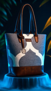 Futuristic Handbag Rotating AI Video Ad Reel