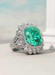 Jewellery Ring with Stone Diamond 3D Ad
