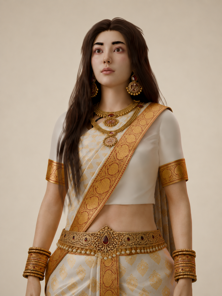 Indian Women Character 3D Modelling | Jewellery | High detailed